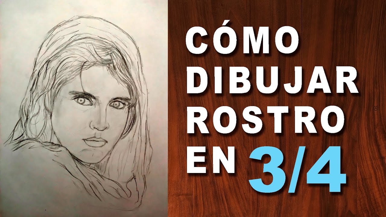 Cómo Dibujar un Rostro en Tres Cuartos 3/4 - Método Loomis