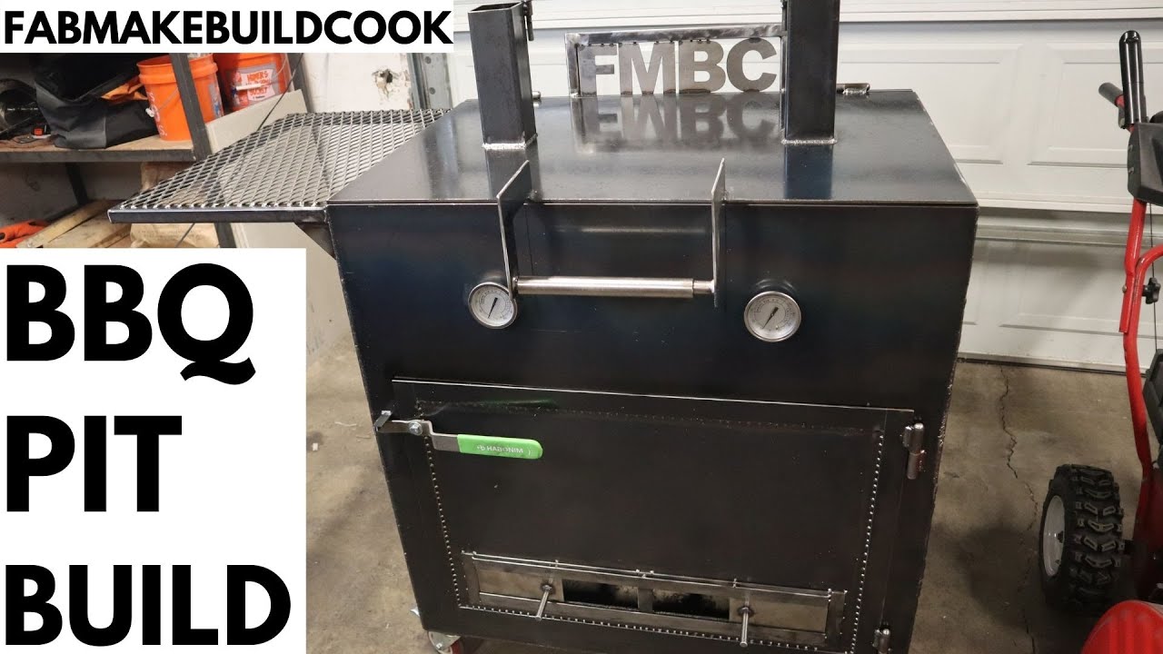 BBQ Pit Build From Scratch!  Direct Heat Cooker!  Chud Box Inspired!