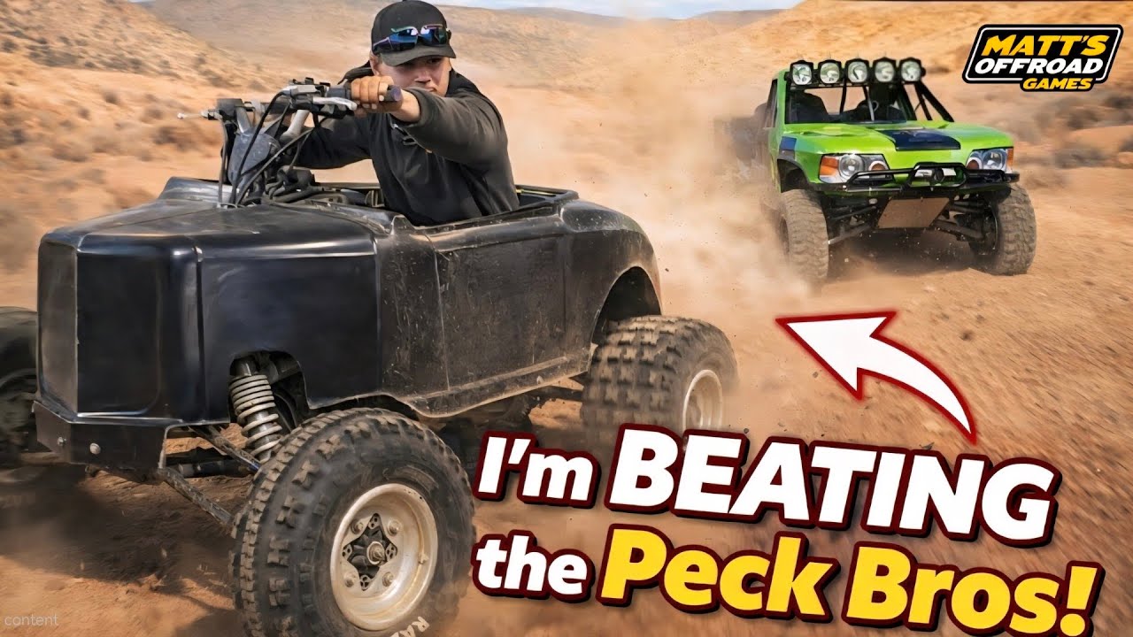 MINI TROPHY TRUCK VS RAT ROD ROADSTER!