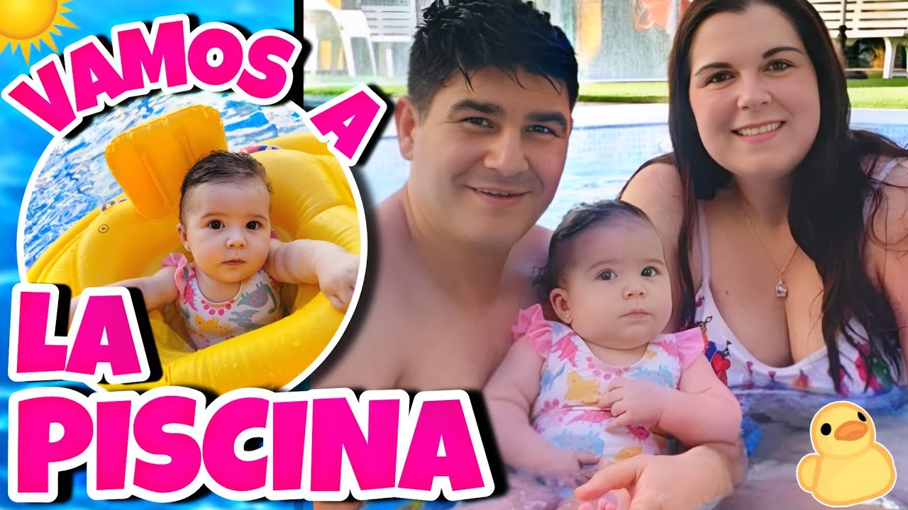 RUTINA DE TARDE en la PISCINA CON NUESTRO BEBÉ 🌊👶 Chiqui y Libi Vlog