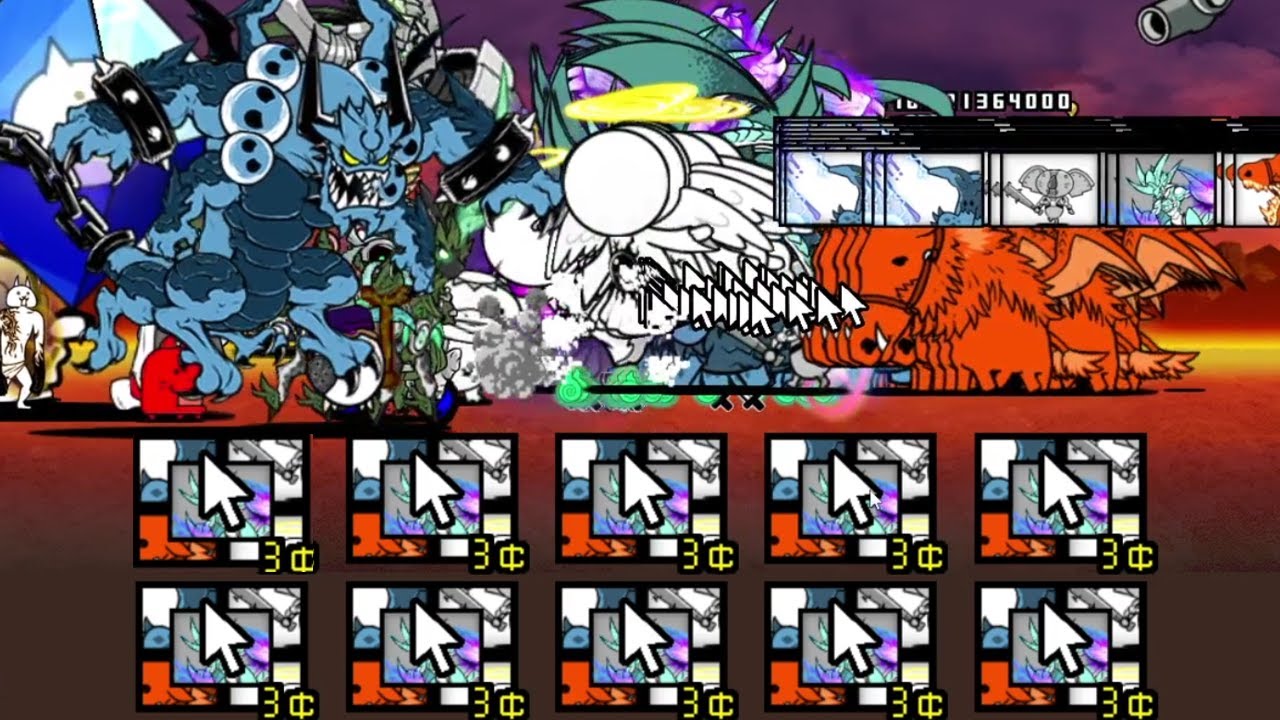 the battle cat spam Mouse Cursor 3