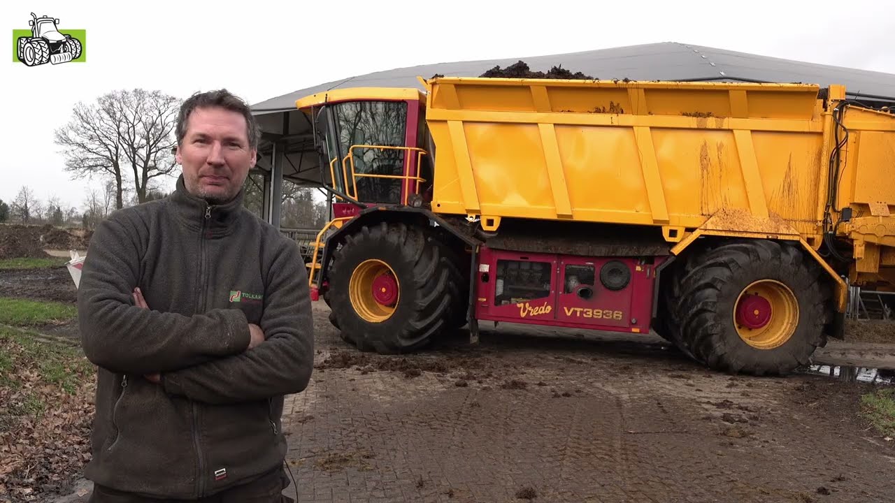Vaste mest strooien met Vredo VT 3936 Tolkamp agri service uit Aalten