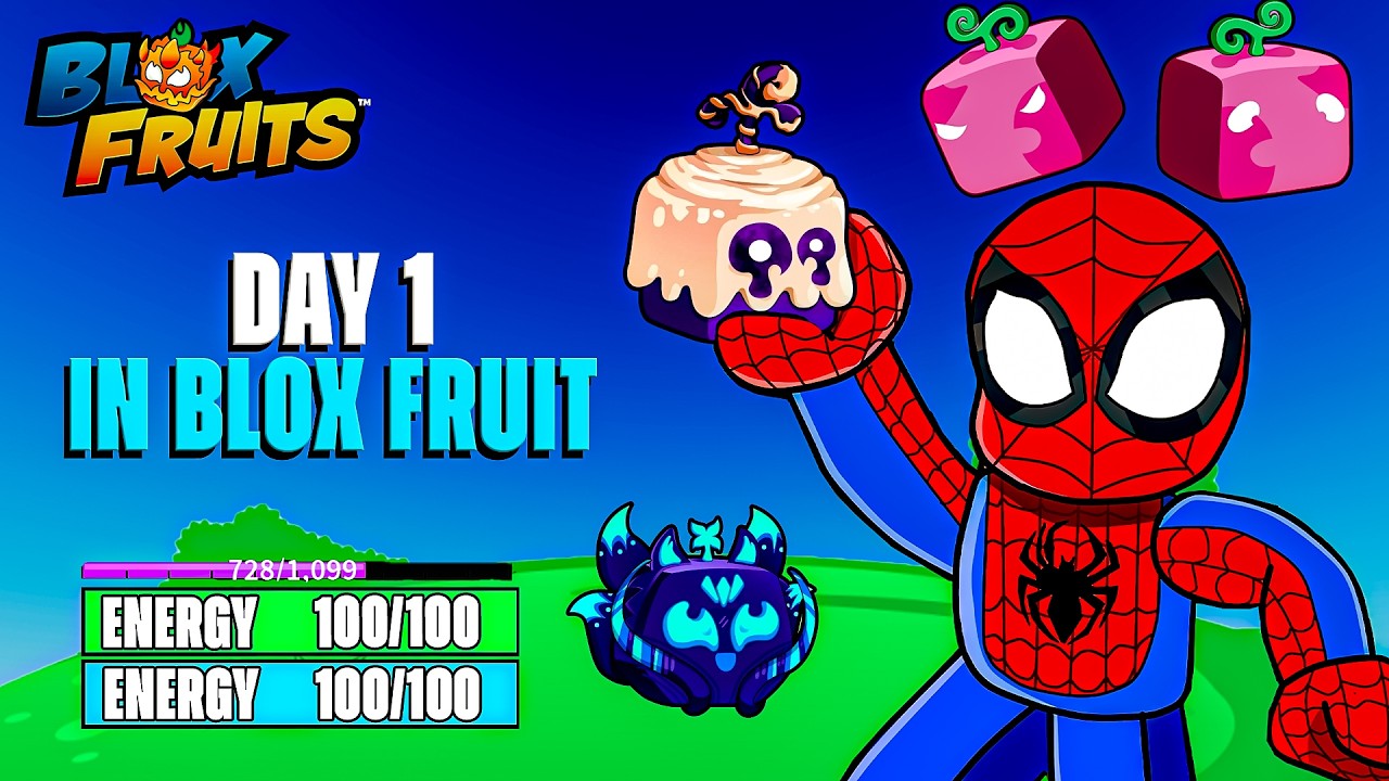 Blox fruit Noob To Pro Day 1