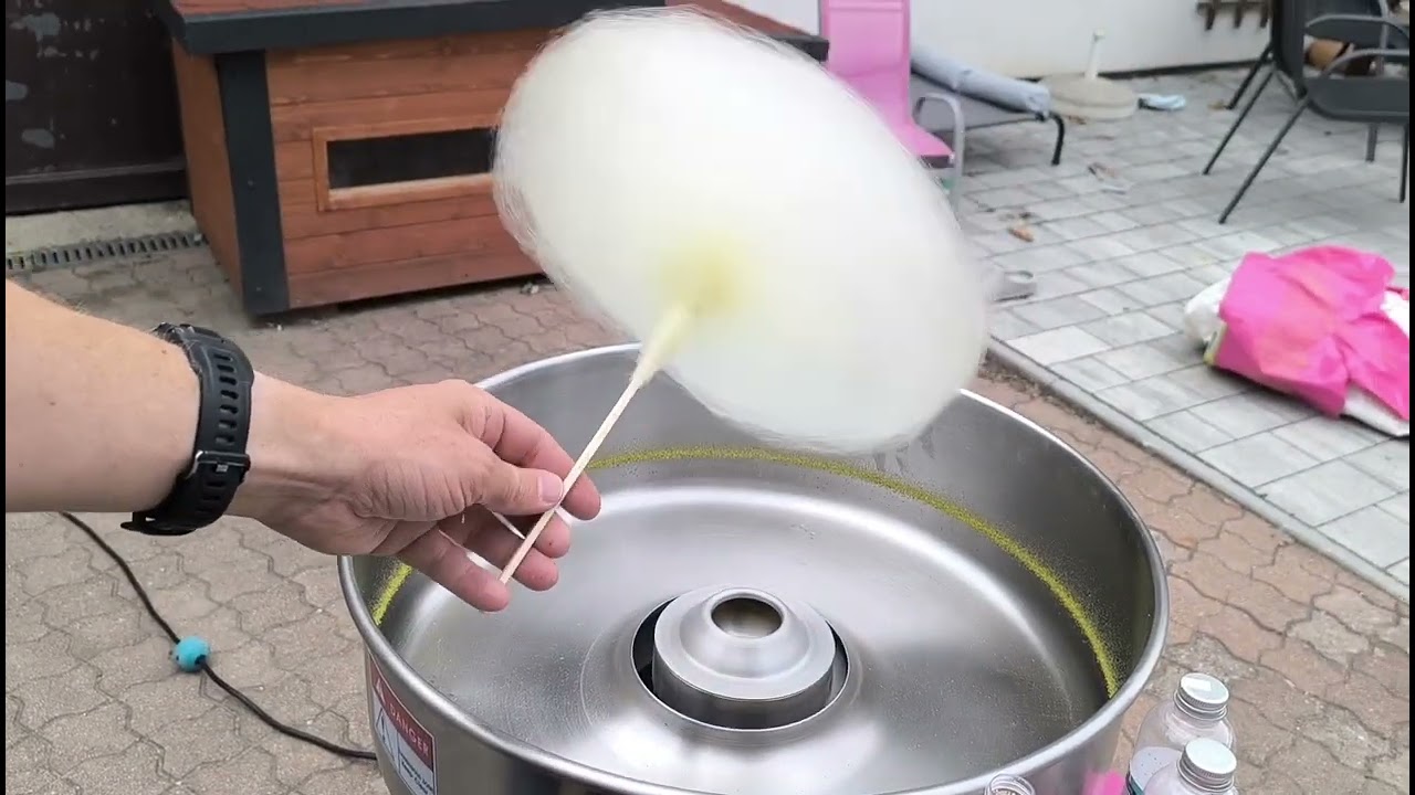 Zuckerwattemaschine - Betrieb und Reinigung