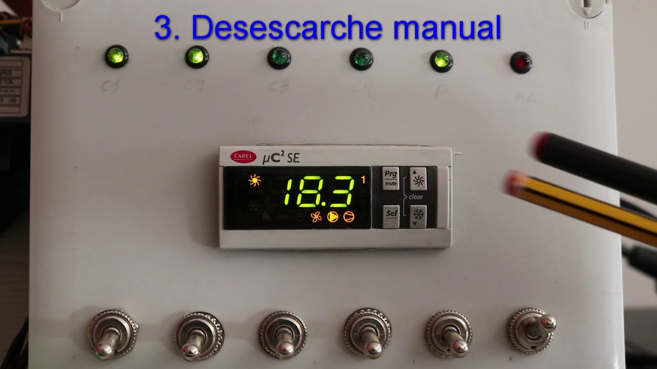 Configuración de desescarches en uC2 microchiller de Carel