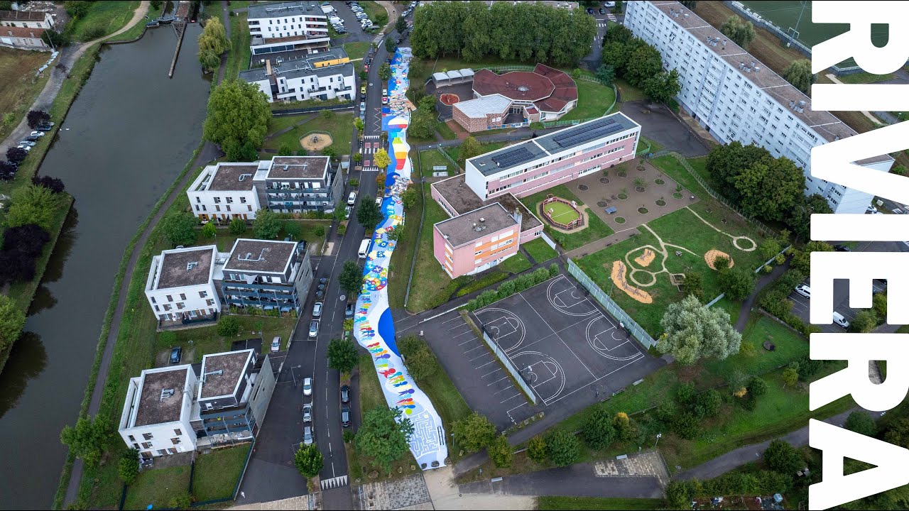 Riviera - La plus grande fresque piétonne de France à Jarville-la-Malgrange