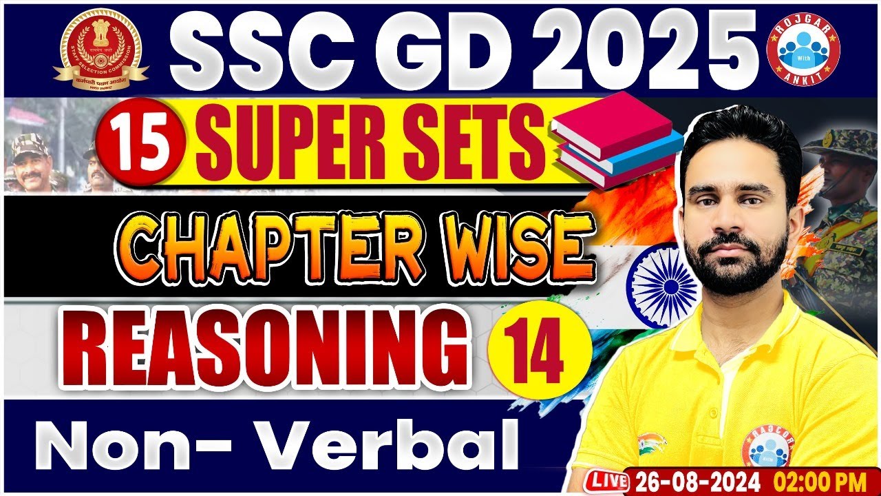 SSC GD 2025 | Non Verbal Reasoning Class | SSC GD Reasoning Super Sets | By Rahul Sir