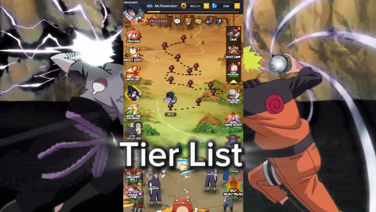 I MADE A CUSTOM -  Chaos and Peace / Unlimited ninja idle Tier list