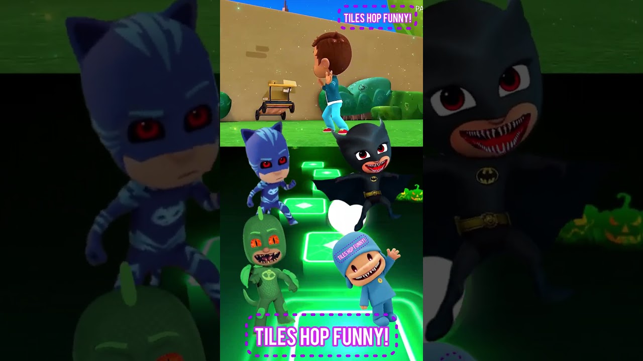 PJ Masks - Connor 🆚 Amaya X Dance Song Tiles Hop EDM Rush #shorts