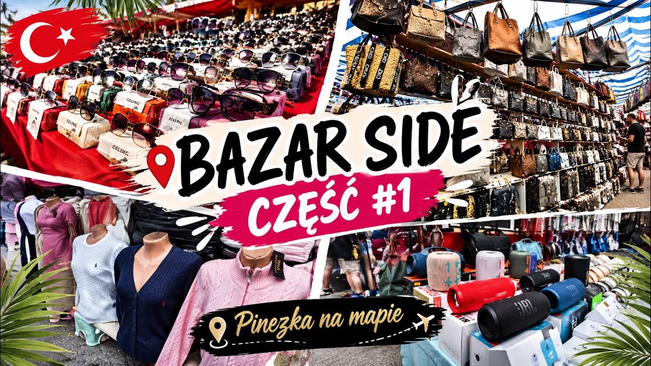 🛍️ SIDE BAZAR &ndash; TURCJA 🇹🇷 | SPACER PO TURECKIM BAZARZE #side #manavgat #turkey #shopping #travel 