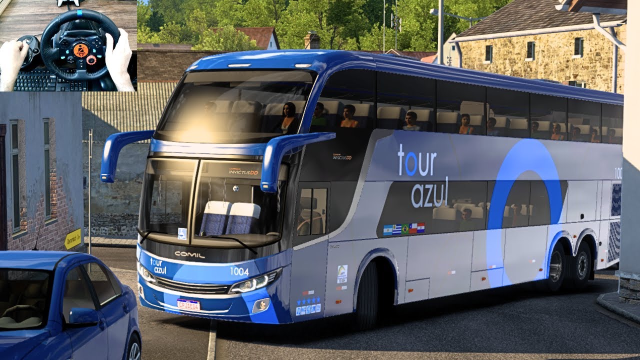 Smooth Bus Driving Through Extremely Narrow Roads of Germany | #ets2 | Logitech G29 Steering Wheel