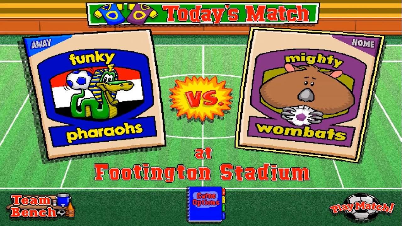 Backyard Soccer (1998) | Word Cup Finals | PHARAOHS (EGYPT) @ WOMBATS (USA)