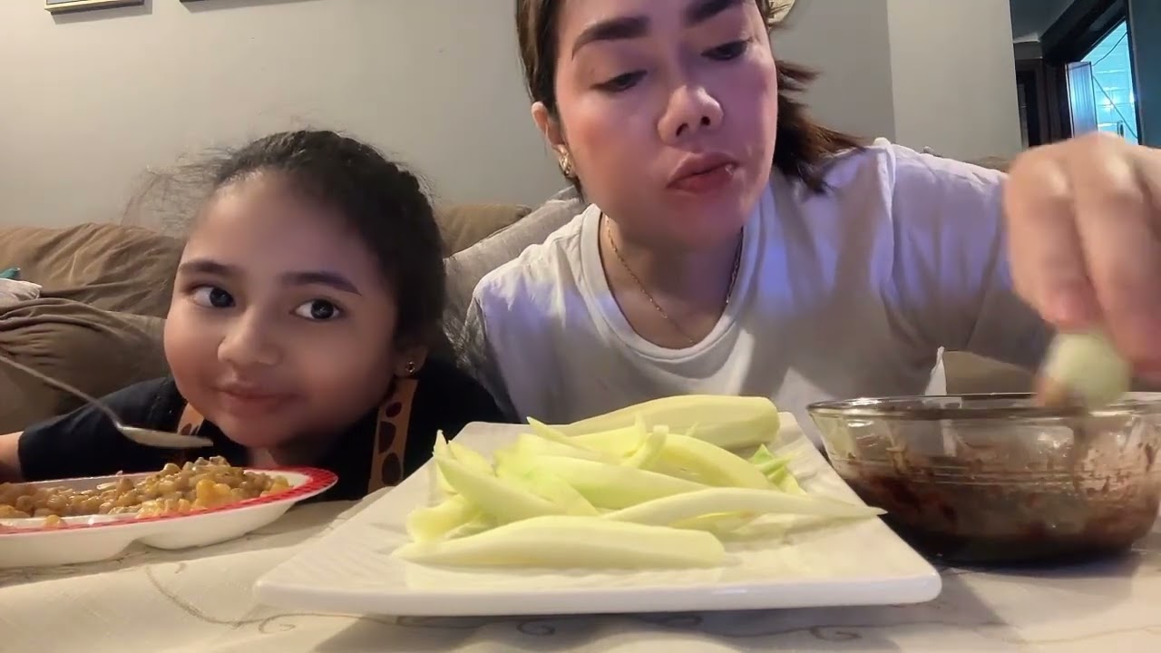 Kain po tau mangang hilaw with bagoong alamang(Sarah heinztv)