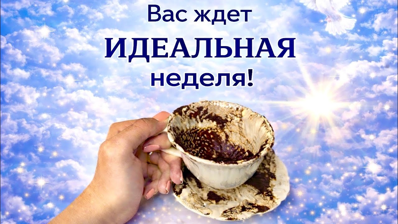 😇🩵 ПРОГНОЗ НА НЕДЕЛЮ❗️Гадание на кофе❗️