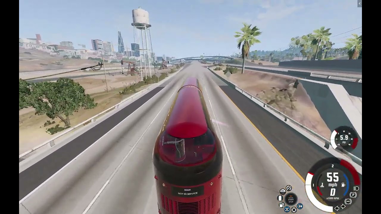 banana bus durability test BeamNG drive #beamngdrive #bus #durabilitytest