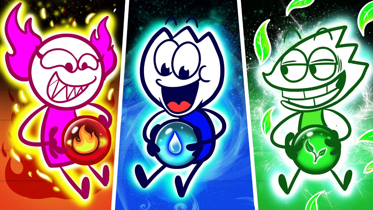 Fire, Water, Earth and Air | Four Elements Super Power of Max | Max's Puppy Dog Cartoon