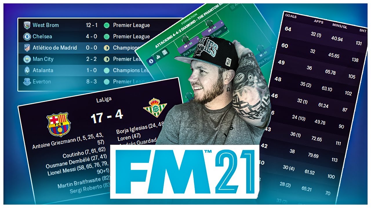 What happens if every team uses the same Attacking OP tactic in FM21 | CRAZY 17-4 RESULT