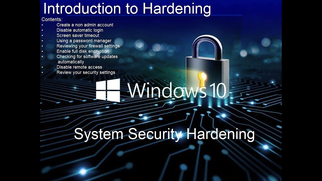 Introduction to Hardening | Module 1 | Windows System Security Hardening