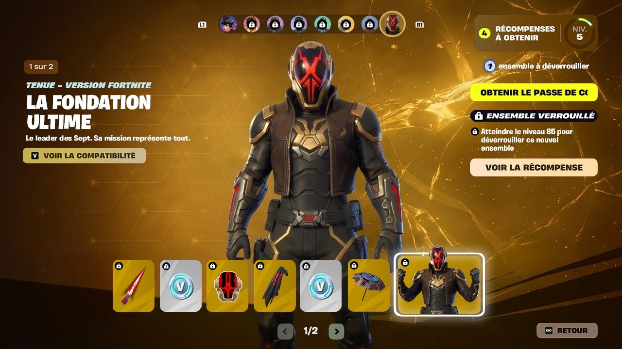 PASSE DE COMBAT OFFICIEL SAISON 2 CHAPITRE 7 sur FORTNITE !!