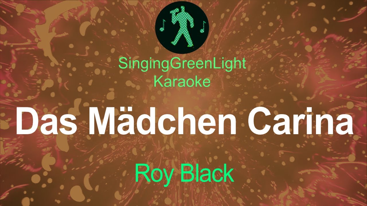 Roy Black - Das Mädchen Carina - Karaoke Version | SGL 173