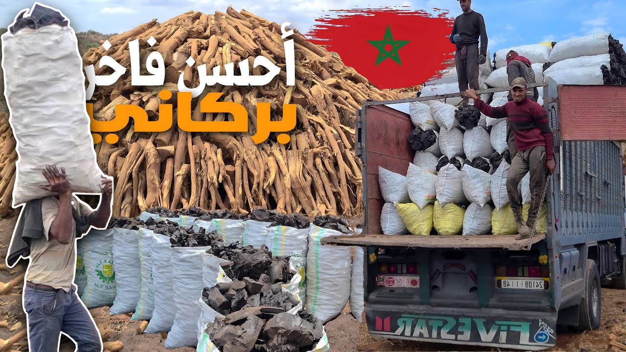 أفضل أنواع (الفحم) بالجملة والتقسيط لجميع المدن المغربية أحسن فاخر في المغرب صنع محلي بشجر البرتقال