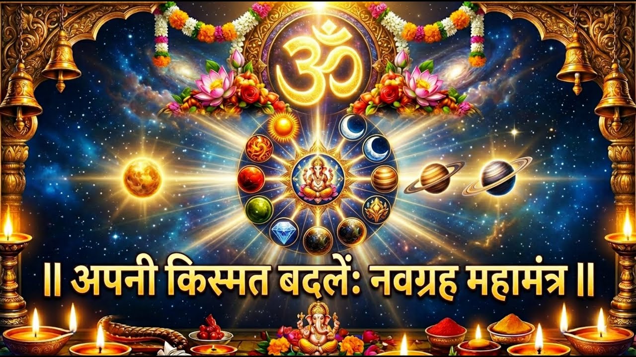 🌟 नवग्रह महामंत्र: केवल 11 मिनट सुनें, सोया हुआ भाग्य जाग उठेगा! 🕉️ | Powerful Navgraha Beej Mantr