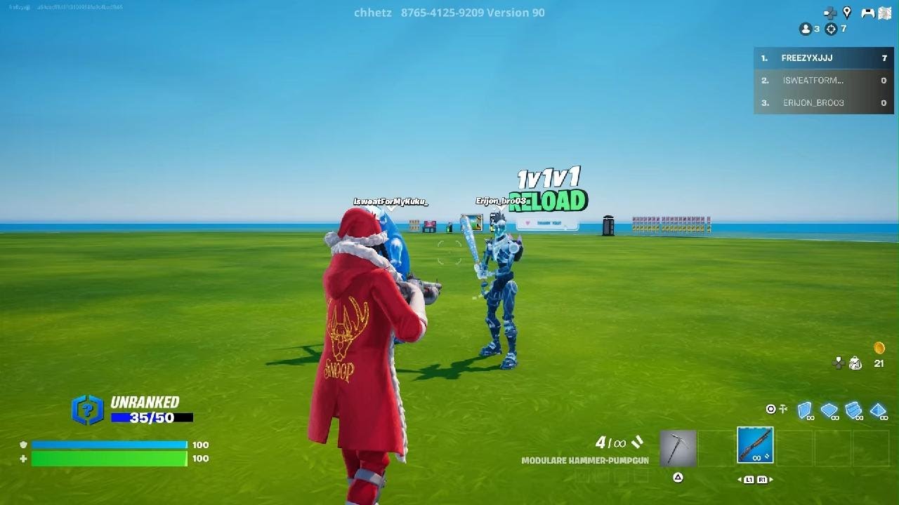 Fortnite 1 vs 1 um 1000 vbucks 🙃🙃🙃