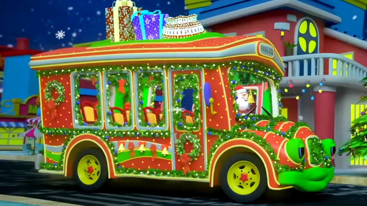 Wheels on the Bus Christmas Edition | Holiday Songs for Kids
