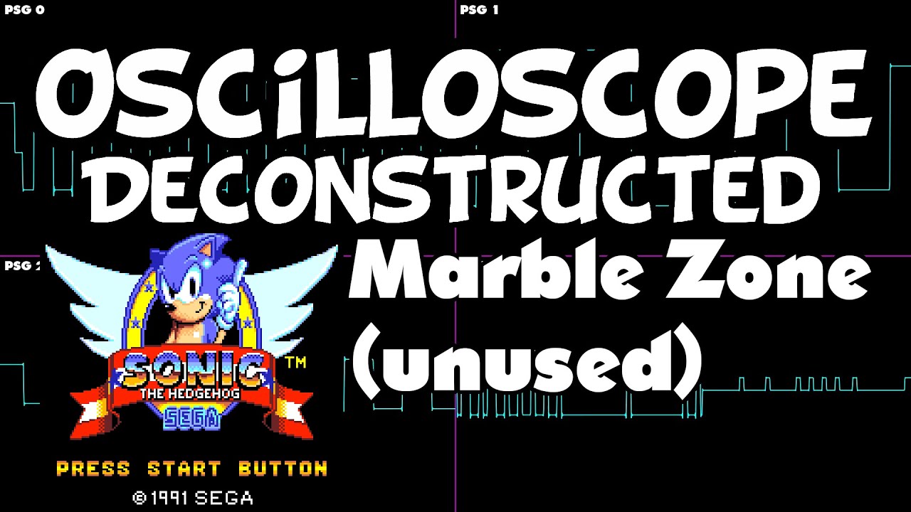 Sonic 1 (master system) - Marble Zone (unused) - Oscilloscope Deconstruction