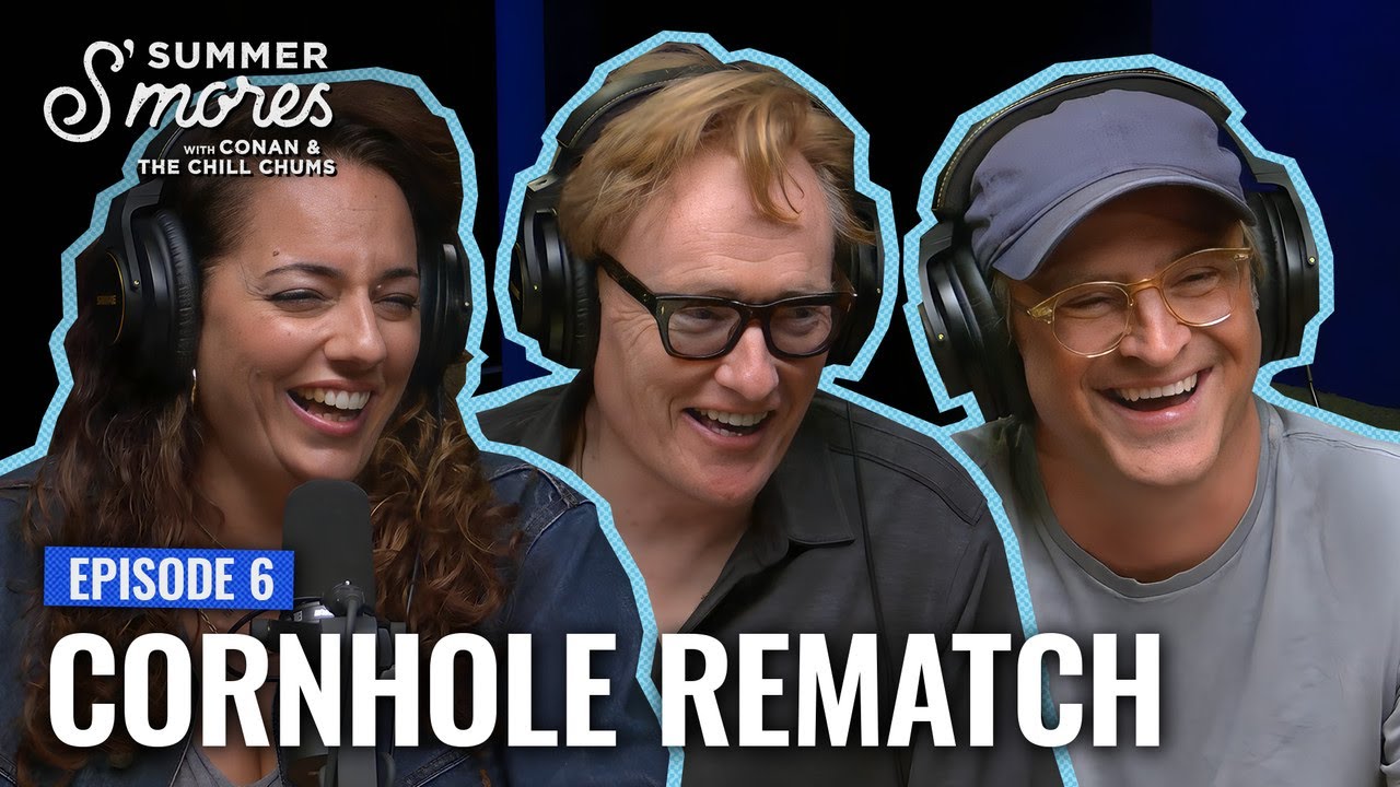 Sona Challenges Conan To A Cornhole Rematch | Conan O'Brien Needs A Friend