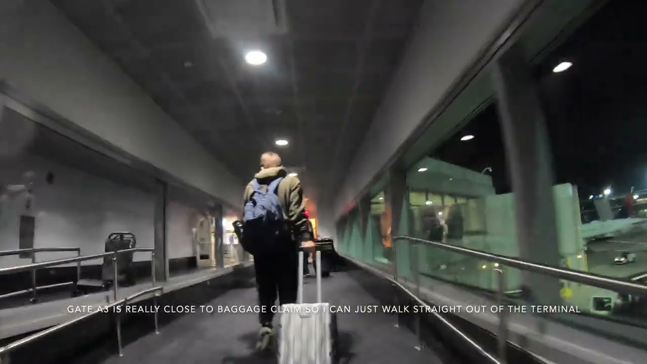 Boston Logan Airport arrival gate A3 Jan 2026