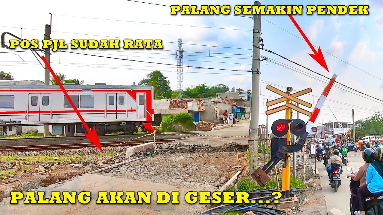 UPDATE Kondisi Terbaru Perlintasan JPL 95 Cisauk, Pos Sudah Rata, Palang Jadi Pendek