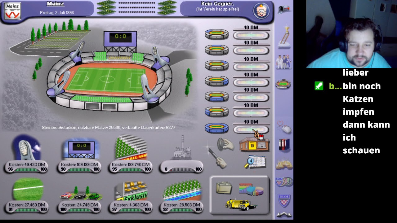 das ´´K´´ in Kurt steht für Vergangenheit   Kurt der Fussballmanager 98/99