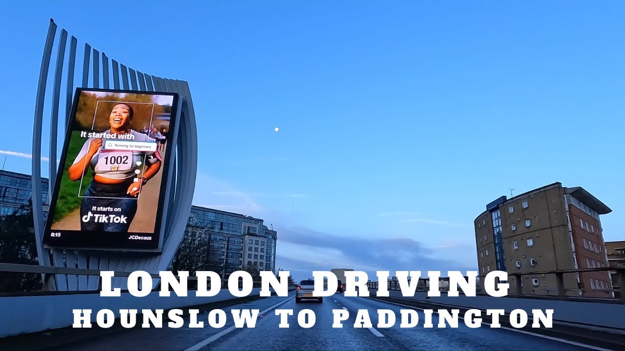 Driving in London | Hounslow to Paddington, via Ealing, Park Roayal, Hanger Lane