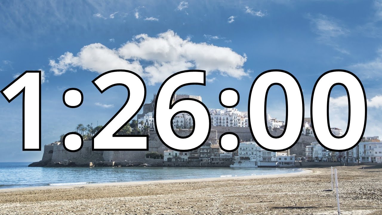1 Hour 26 Minutes Countdown Timer With Alarm Sound At the End (Simple Beep)
