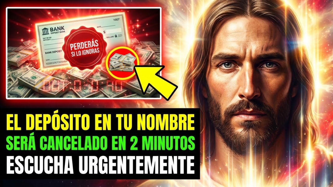 DIOS DICE: ES TU ÚLTIMO AVISO — TU DEPÓSITO DE DINERO SERÁ CANCELADO EN 2 MINUTOS