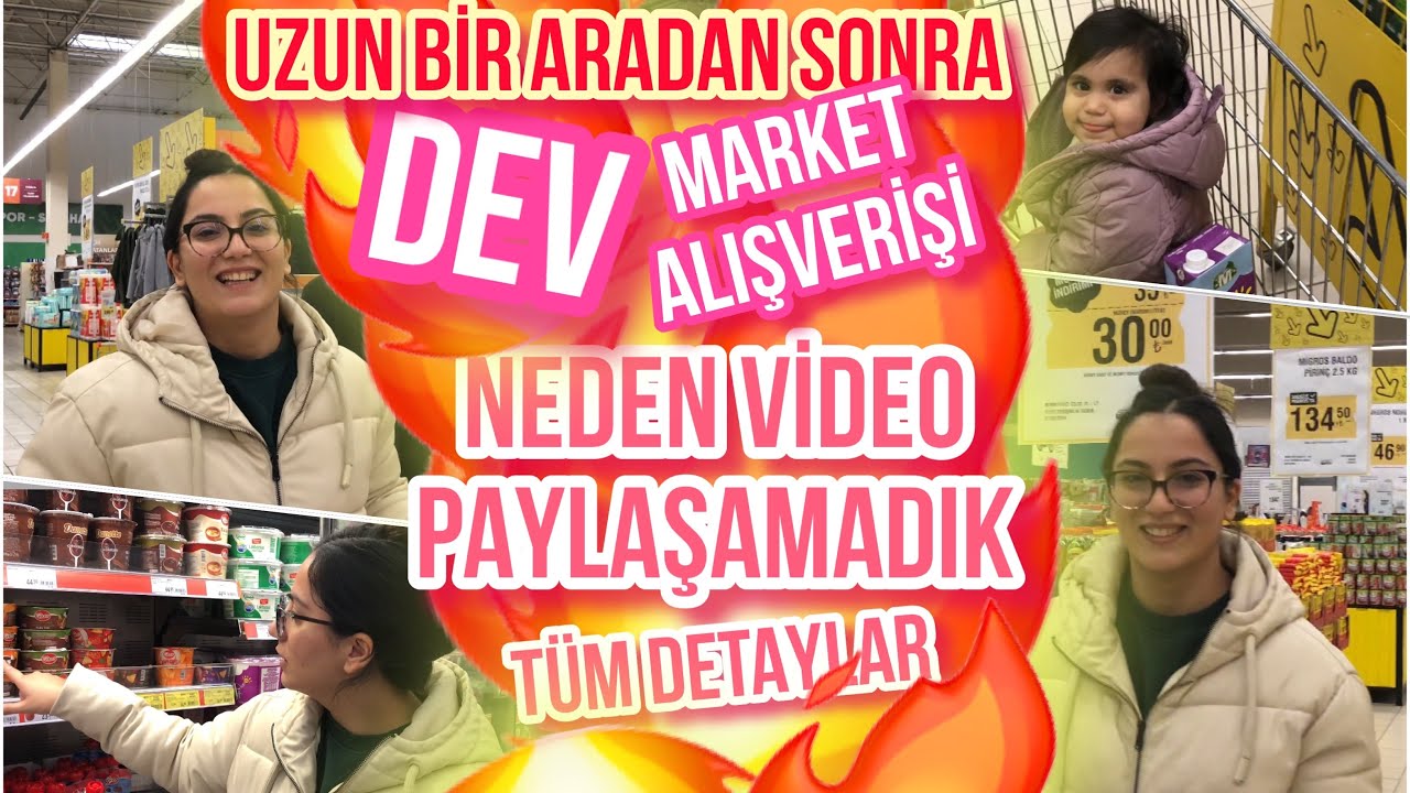 DEV MARKET ALIŞVERİŞİ | NEDEN YOKTUK ? VİDEO ÇEKMEMİZE İZİN VERMEDİLER !!