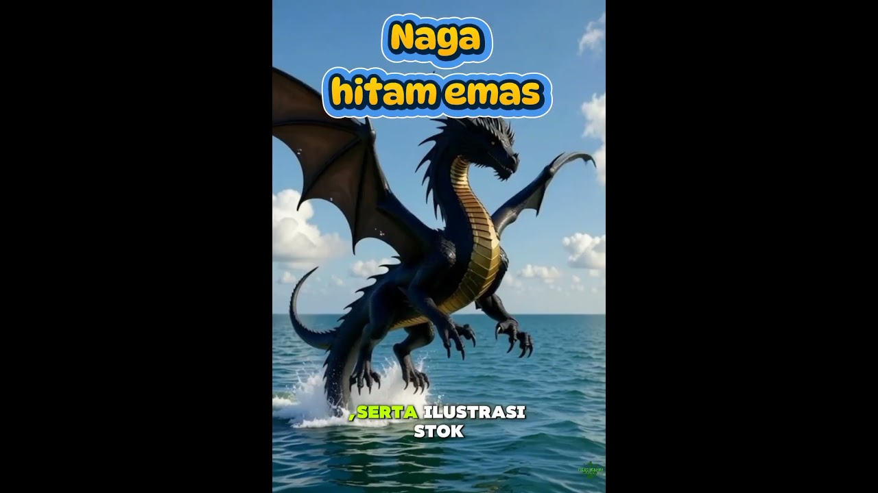 Makna simbolis Naga Hitam Emas. 