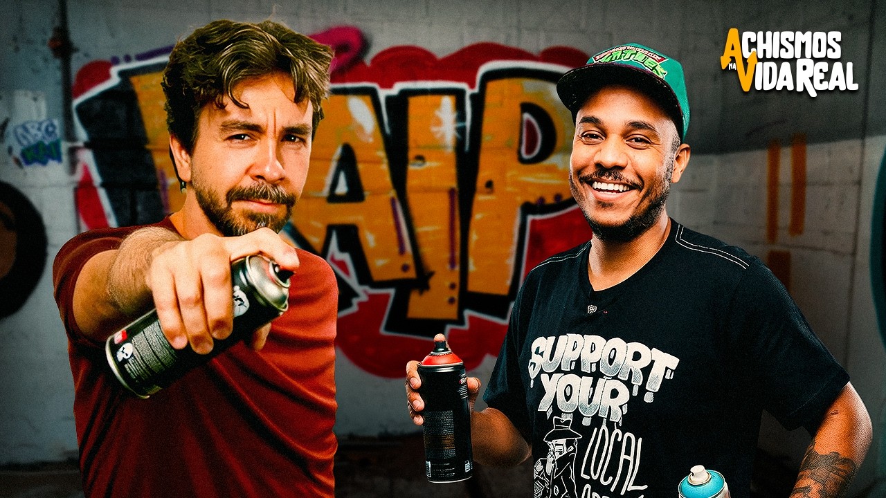 Um dia no mundo do GRAFITE e da PIXAÇÃO (e até fiz meu primeiro mural!) | #VIDAREAL #10