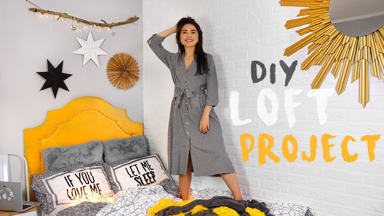 LOFT PROJECT #12 ПЕРЕДЕЛКА ИЗ ДИВАНА В КРОВАТЬ Новогодний ДЕКОР комнаты