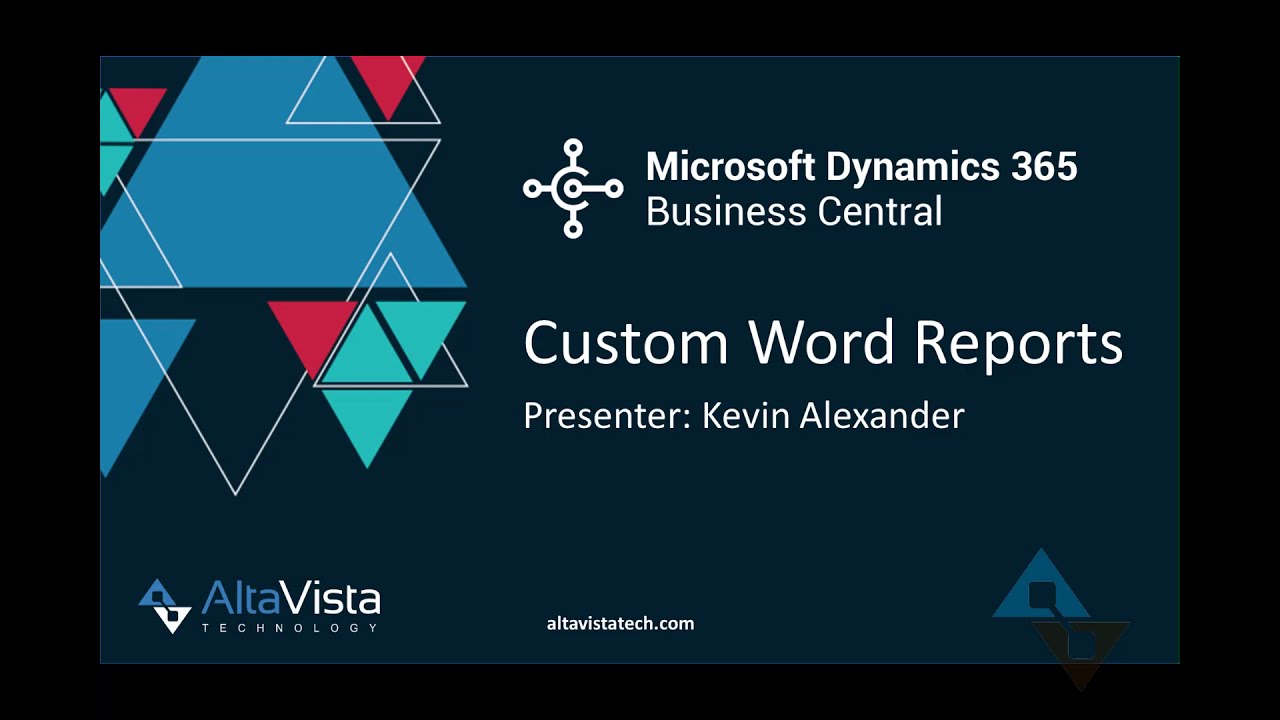 Microsoft Dynamics 365 Business Central: Custom Word Reports