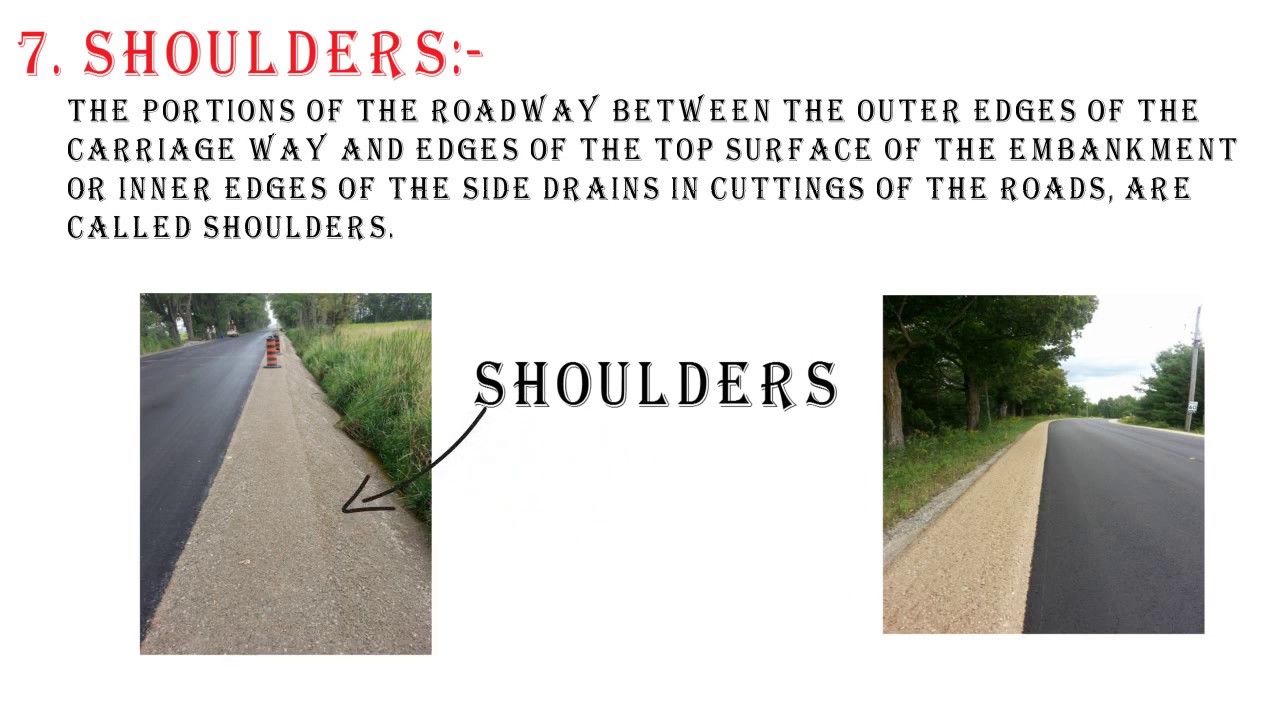 COMPONENTS OF A ROAD(HIGHWAY,CITY ROAD) #civilengineers