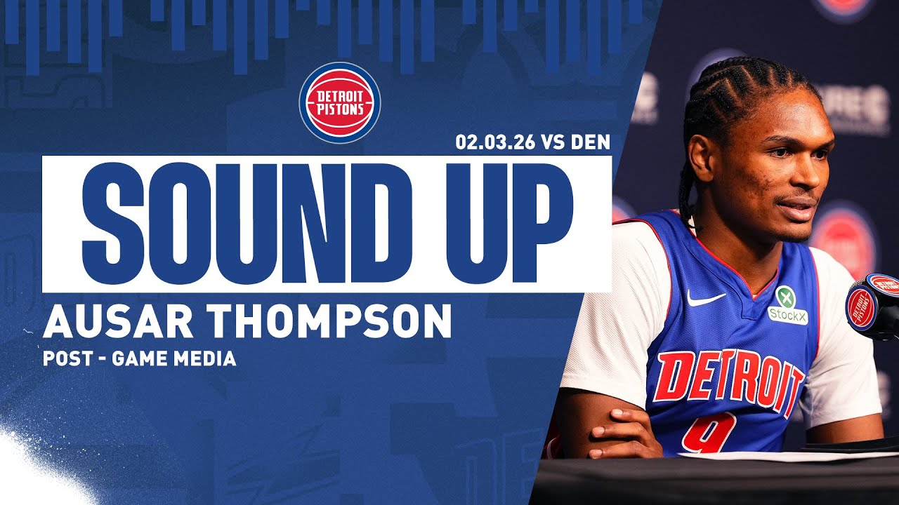 Ausar Thompson Post Game Press Conference | Pistons vs Nuggets | 2.03.26