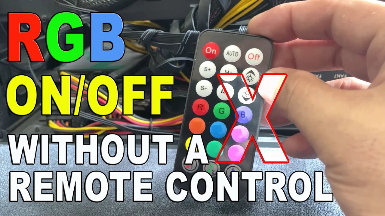 How to turn OFF Computer RGB Lights without a Remote Control 