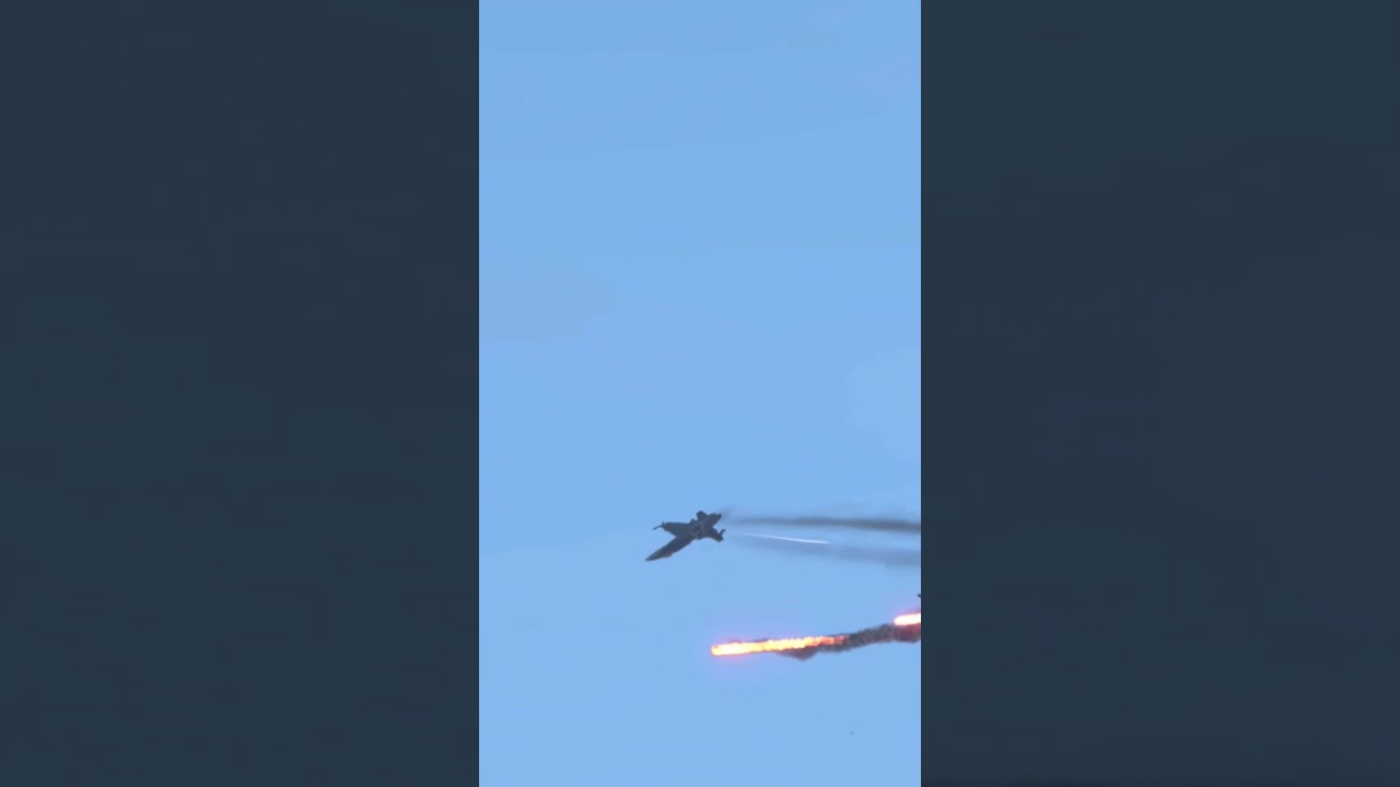 F/A-18 Hornet Faces High-Speed Missile Chase Midair
