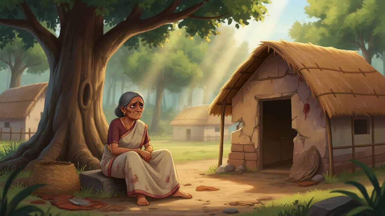 छप्पर वाली अम्मा |  The woman with a hut | Hindi story | Cartoon stories | Moral stories 