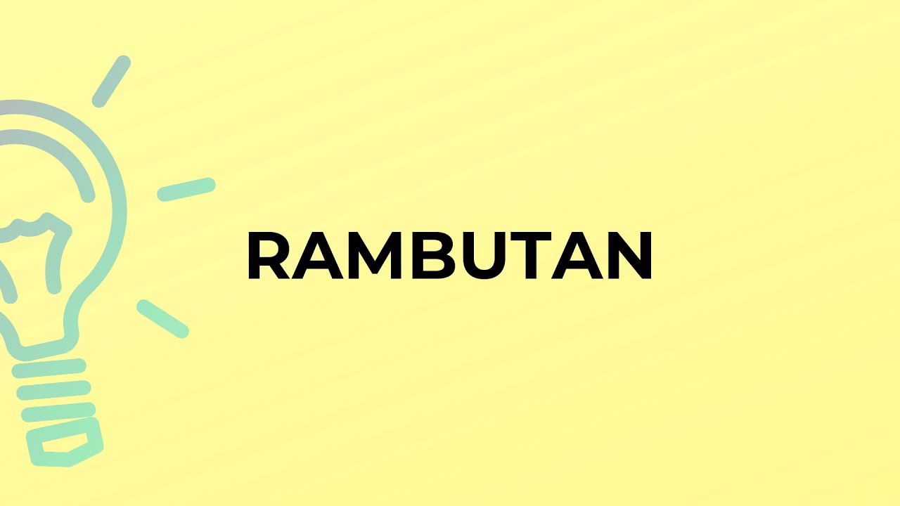 What is the meaning of the word RAMBUTAN?