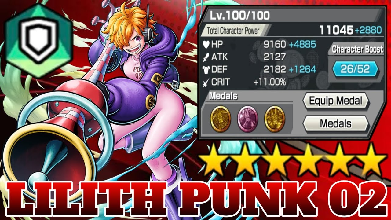 LILITH PUNK 02 GAMEPLAY | ONE PIECE BOUNTY RUSH | OPBR