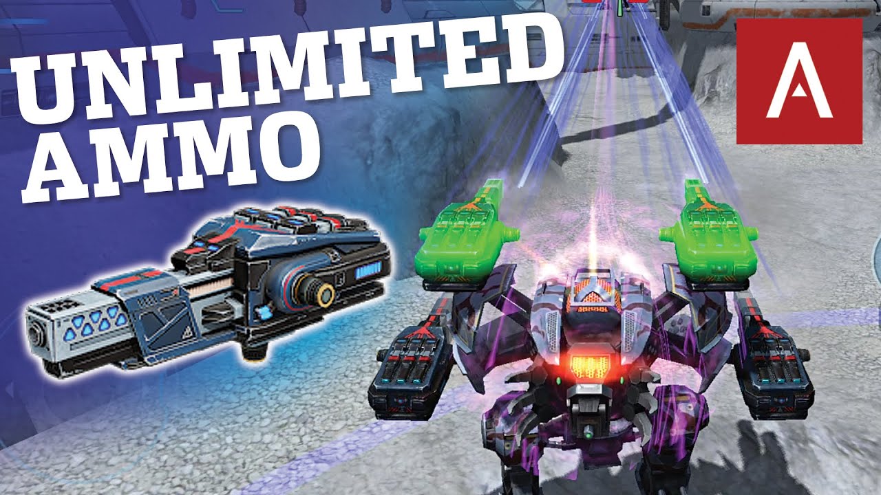 War Robots Test Server - NEW Medium Energy Weapon &ldquo;Atomizer&rdquo; Has UNLIMITED Ammo! | WR Gameplay