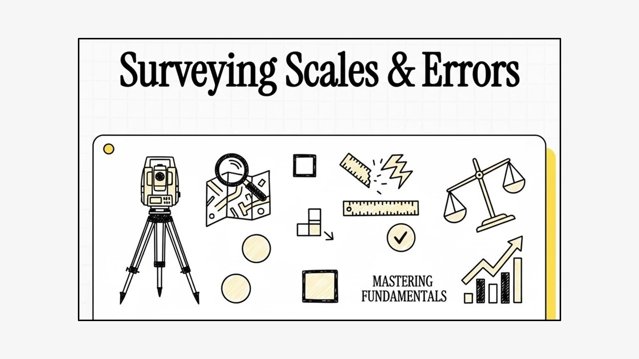 Scales and Errors in Surveying | Civil Engineering Basics